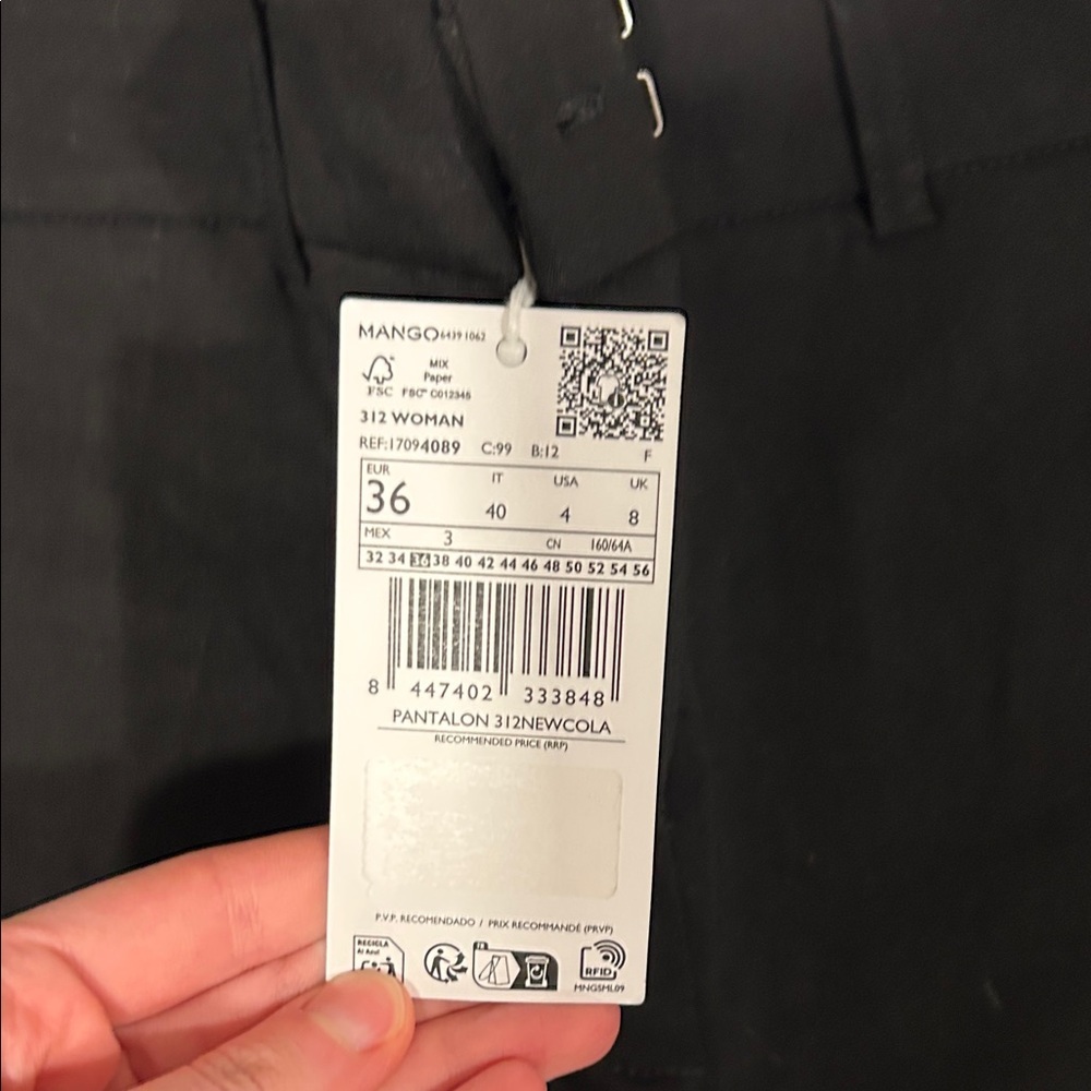 Mango Black Women’s Pants - Picture 2 of 5